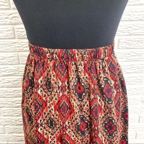 French Laundry Multicolored Button Up Midi Skirt Size 2X - Picture 9 of 9